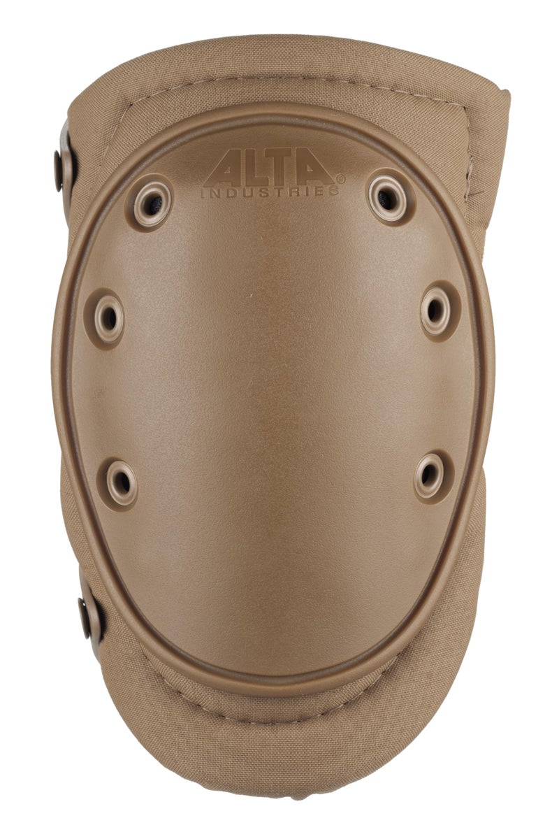 ALTA 50453.14 AltaFLEX Gel Insert Heavy Duty Knee Protector Pad, Coyote Cordura Nylon Fabric, AltaLOK Fastening, Flexible Cap, Long, Coyote - Image 1